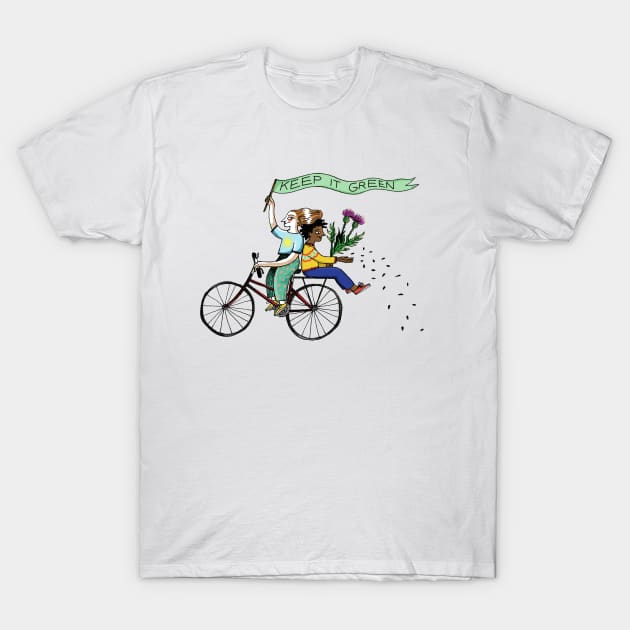 Keep it green! T-Shirt by lindsaygrime